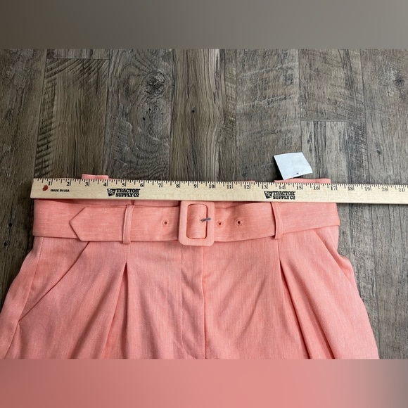 NEW Veronica Beard Ashland Linen Blend Belted Shorts - Picture 7 of 10